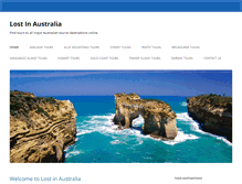 Tablet Screenshot of lostinaustralia.com.au